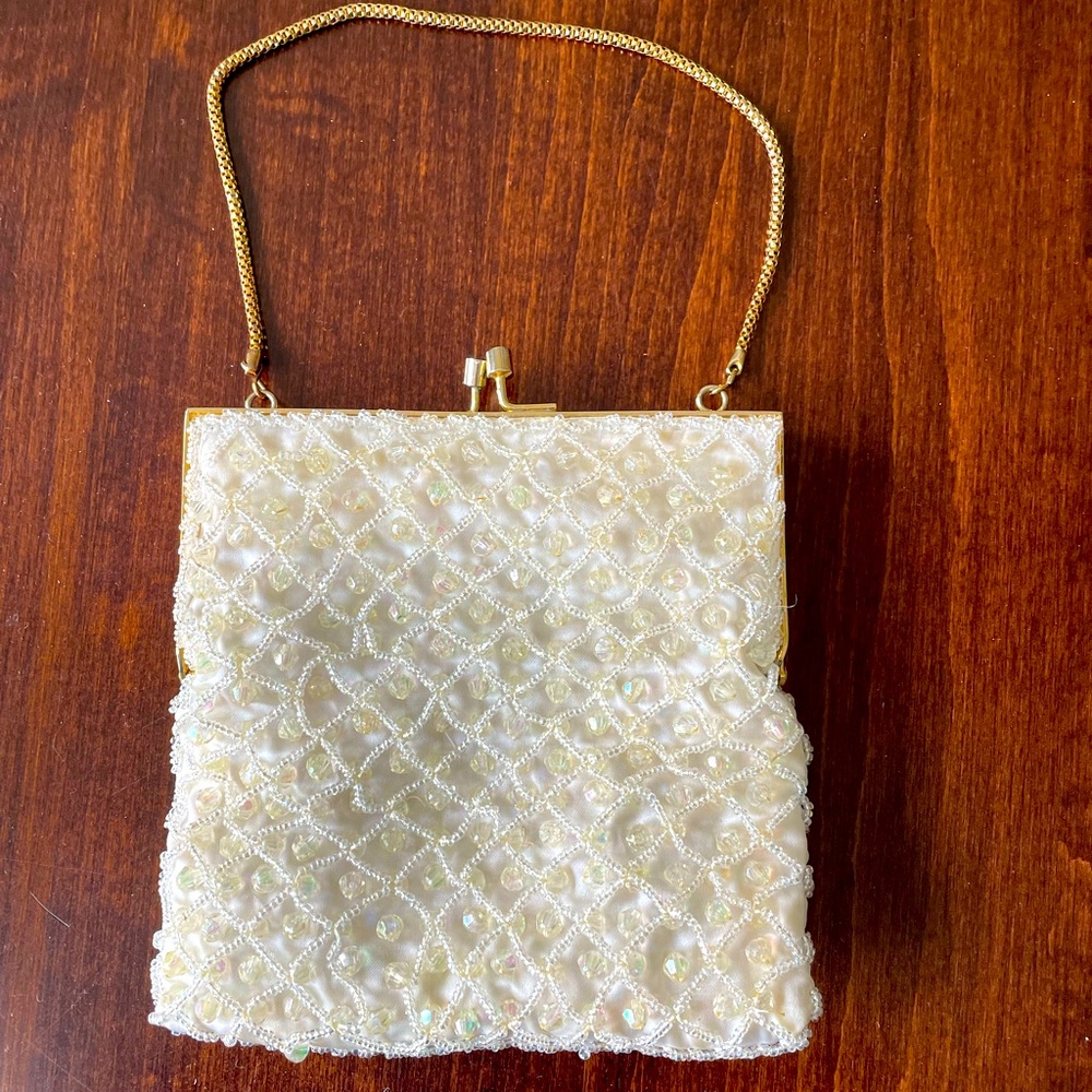 Vintage Hand Beaded Evening Bag